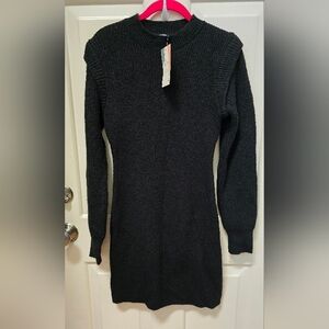 BTFBM Knit Sweater Black Dress Size Small NWT